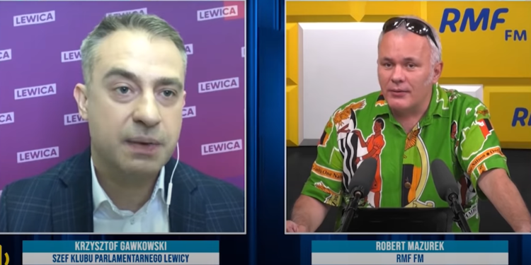 Prowadzący audycję w RMF FM Robert Mazurek nie wytrzymał podczas rozmowy z politykiem Lewicy, nie spodobała mu się wypowiedź o żydach i LGBT.